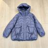 Womens Warm Hooded Down Jacket With Large Pockets Button Decor 2026 Fall Winter Loose Fit