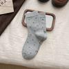 Autumn/Winter Retro Floral Preppy Women's Mid-Calf Scrunch Socks