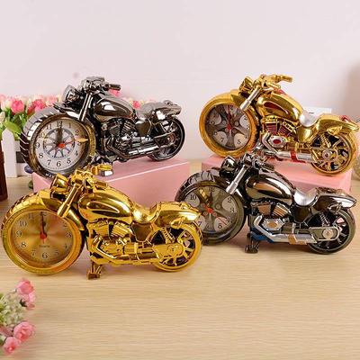 Creative Motorcycle Motorbike Pattern Alarm Clock Desk Clock Creative Home Birthday Gift Cool Clock Wheel Type Was Randomly