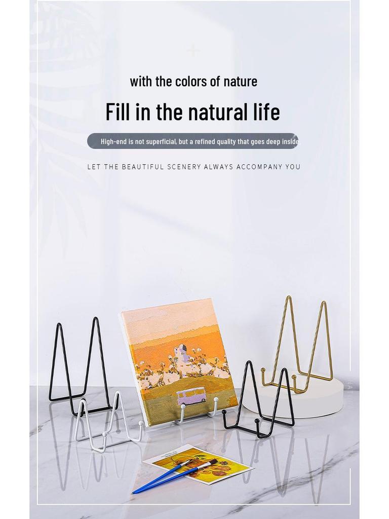 European Wrought Iron Easel Photo & Painting Holder
