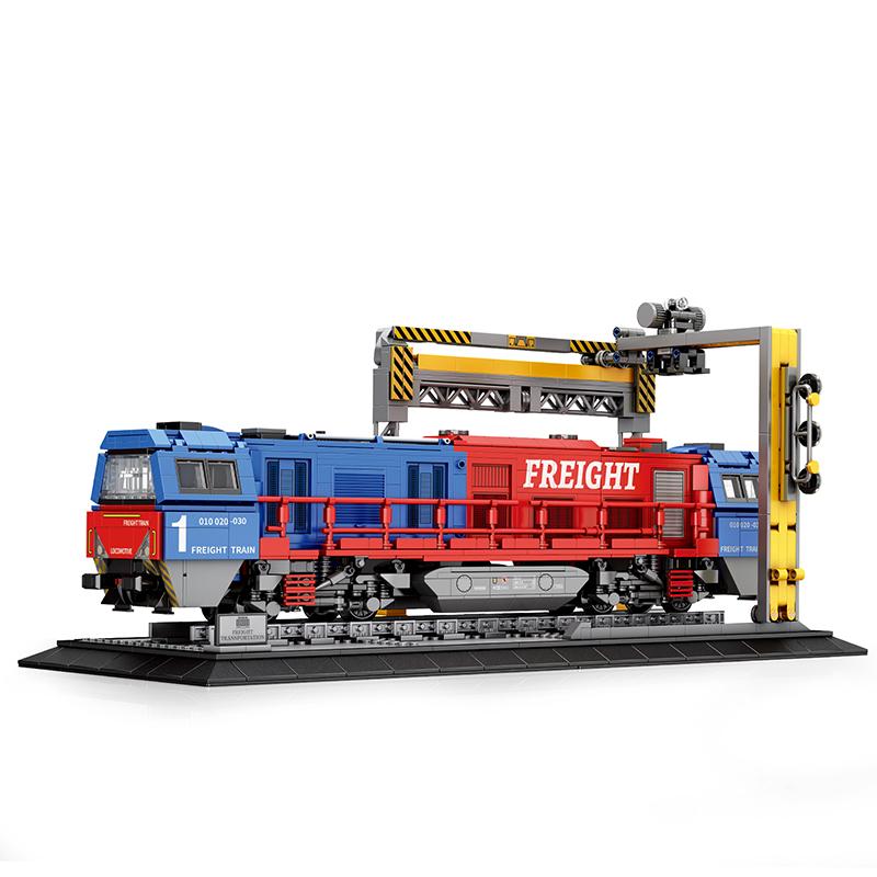 

1980PCS City G2000 Freight Train Building Blocks New European Transporter Model Bricks Desktop Decoration Kids Toy Holiday Gifts