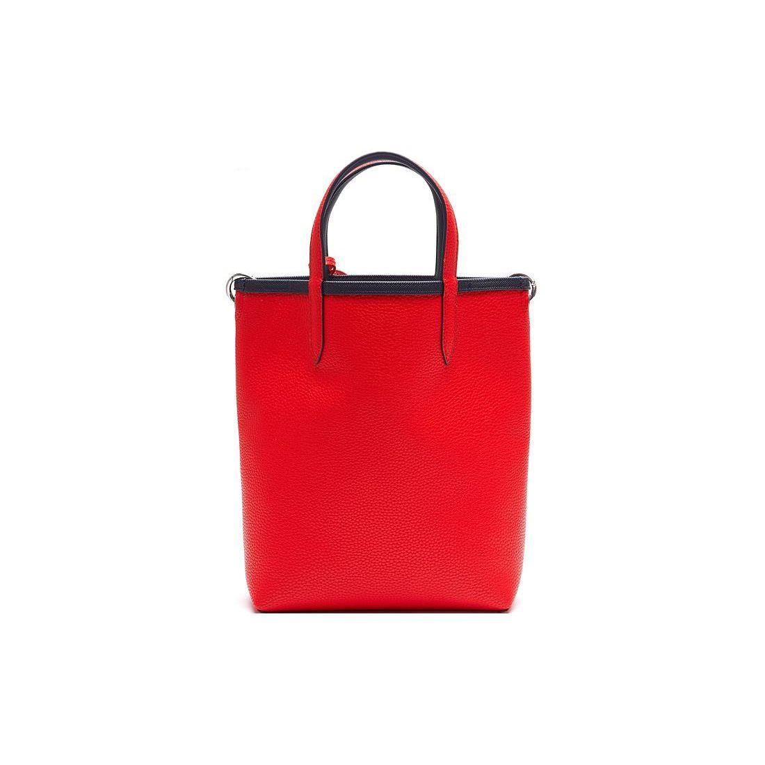 

Lacoste Anna Logo Embroidered Texture Effect PVC Tote Bag Women tote bags Blue NF2991AAB50 Red & Blue,Medium