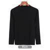 Korean Half-High Collar Slim Fit Modal T-Shirt - Long-Sleeve Solid Color Top