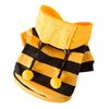 Fleece Pet Dog Warm Clothes Adorable Bee Costume Winter Outdoor Wear Stylish Outfit For Small Medium Dogs Pet Garment