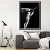 Black and White Highland Cow Cattle Canvas Painting Scandinavian Posters Prints Wall Art Picture for Living Room Decor Cuadros