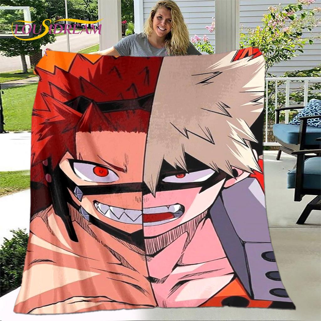 My Hero Academia Anime Cartoon Soft Plush Blanket,Flannel Blanket Throw Blanket for Living Room Bedroom Bed Sofa Picnic Cover