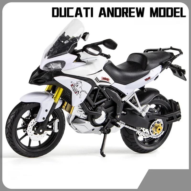 1/12 Ducati MTS Enduro Motorcycle Model Diecast Toy Vehicles Collection Autobike Shork-Absorber Off Road Autocycle Toys Car Gift