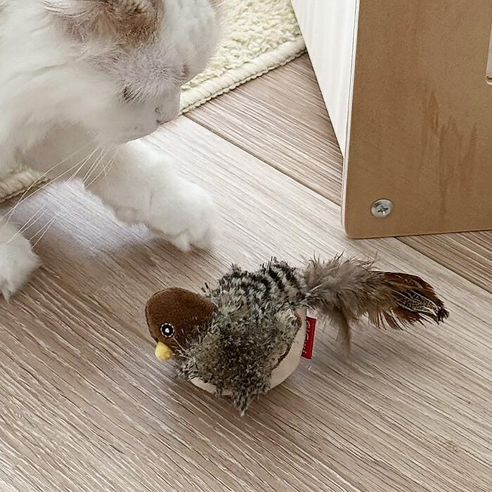 [Free Shipping] Cat Toy, Bird with Scream, Feathers, Realistic Bird Shape, Cat Ball, Hunting Instinct, Tickles Instincts, Bird Scream, Stress Relief,