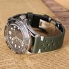 Sailcloth Watchband for Omega Business Cowhide Watch Band for Seiko 22mm 20mm Butterfly Buckle Stitching Brown Strap for Men
