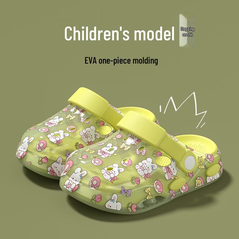 2026 Summer Baotou Kids' Sandals: Boys & Girls Hole Shoes for Beach