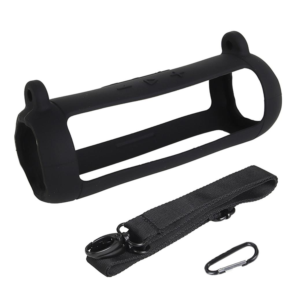 Gel Soft Skin Cover with Extra Carabiner and Strap Protective Soft Skin Sleeve (Speaker Not Included) for JBL Flip 7 Speaker