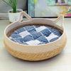 Cat Nest, Cat Rattan Nest, Hand -Woven Cat Nest