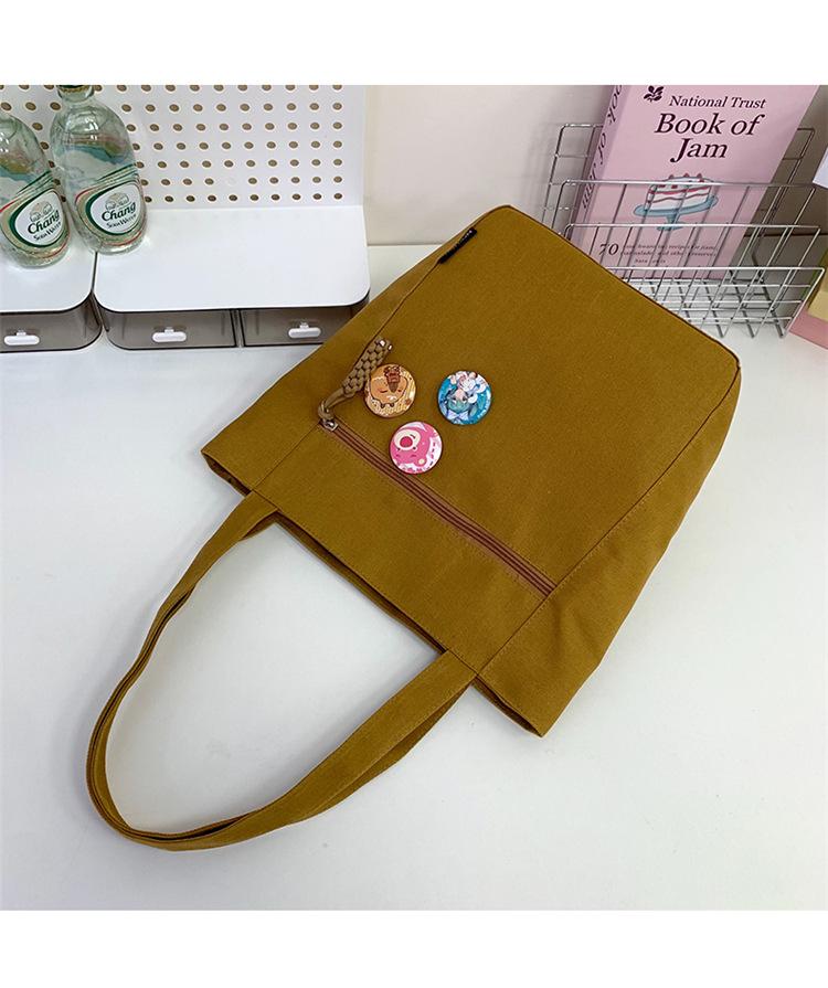 Canvas bag women's 2025 summer new bag shoulder bag handbag premium tote bag student
