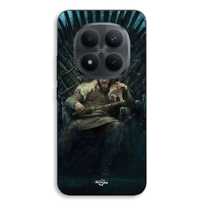 Cover telefono - MANIACASE - Xiaomi Redmi Note 15 Pro 5G - Silicone TPU - Nero - Motivo Vichinghi (Il Trono di Spade)