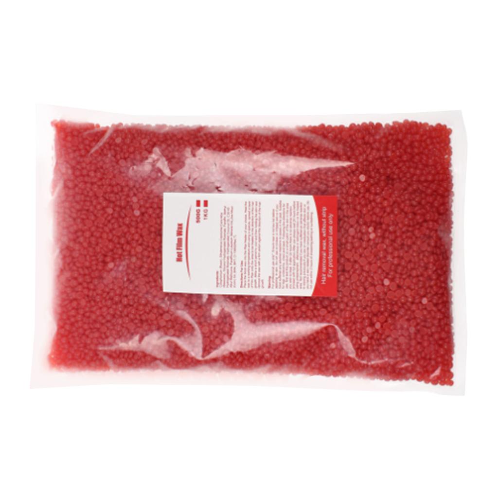 Hard Wax Beans for Nose Leg Body Hair Removal Paper Free Fast Dehairing Big Bag 1000G Strawberry