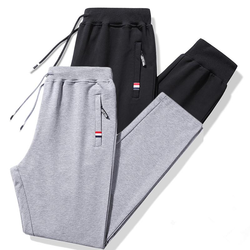 Jaro Podzim Pánské tepláky Sportovní oblečení Fitness Tělocvična Rovné Bavlna Tepláky Pánské Volné Joggers Kalhoty Velká velikost 8XL