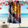 Sun and Moon Celestial Art Beach Towel Beach Towel Quick-drying for Travel Outdoor Sports Jogging Beach and Swimming