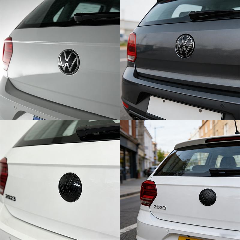For Volkswagen VW Car Styling Front Logo Grille Badge Trunk Badge Car Replacement Accessories For Volkswagen Polo 2019 2020 2021 2022 2023 2024 YZ6