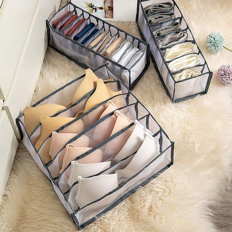 Folding Drawer Storage Box Compartmental Wardrobe Storage Box Suitable For Underwear, Bras And Socks