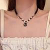 Gothic Black Cross Heart Star Pendant Choker Necklace Women Punk Vintage Aesthetic EMO Grunge Y2K Charm Neck Jewelry Accessories