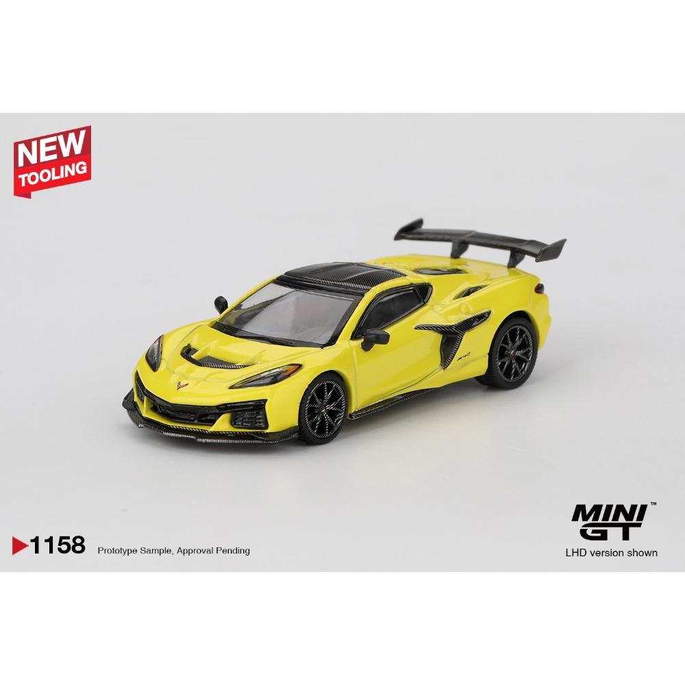 PreSale MINIGT 1/64 Diecast Model Car Chevrolet Corvette ZR1 Accelerate Blister Packaging High Performance Model Collection
