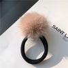 Mink Fur Ball Rope Female Korean Cute Simple Plush Hair Rope Headdress Online Celebrity Temperament Hair Band Elastic Hair Accessories.