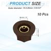 uxcell A B S Copper Potentiometer Top Hat for for Brown & Knobs, 10-Piece Set, 1/4-inch, Shape, Volume/Tone Control, Guitar/Audio Mixer/Amplifier,