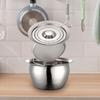 304 Stainless Steel Grease Container Can with Filter and Lid Dustproof Multifunction Oil Pot
