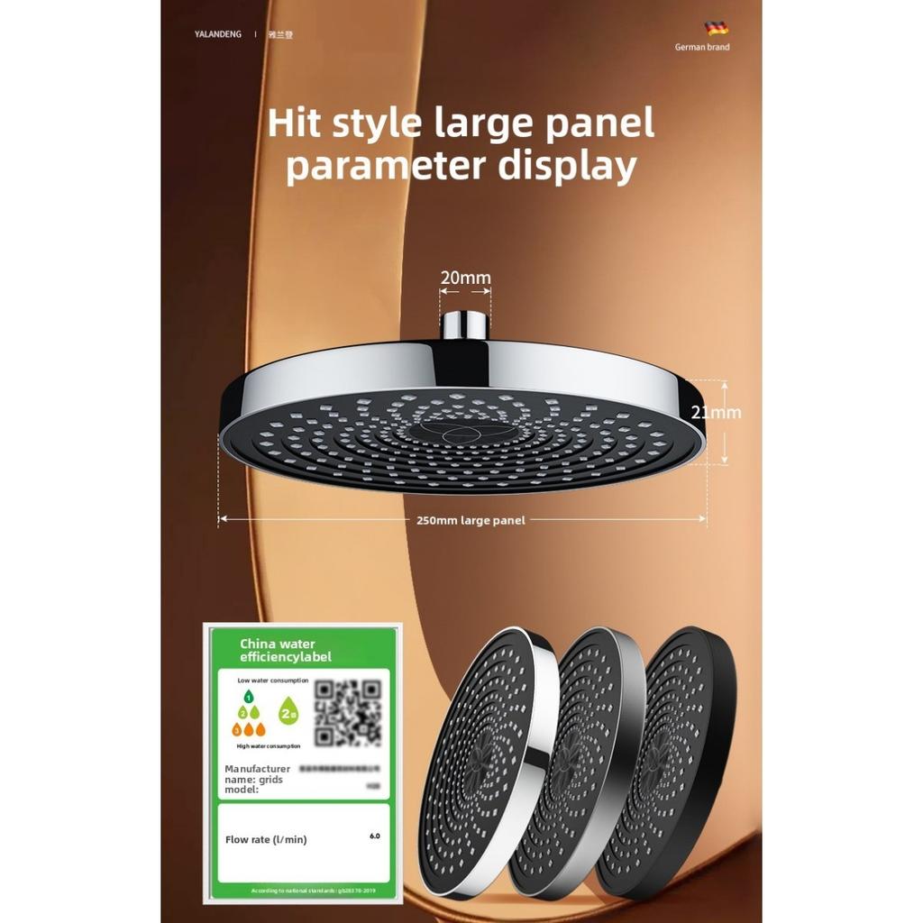 Top Spray Large Water Volume Pressurized Shower Showerhead, Pressurized Single Head Showerhead for Showering, Household Shower Showerhead