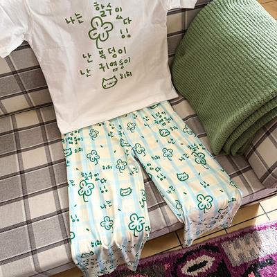 Wideusseom Pattern Sweet Dreams Pajama Pants