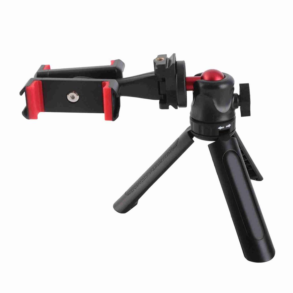 Manbily Double Position Bracket Holder for Mobile Phones Stand Support Tripod for Video