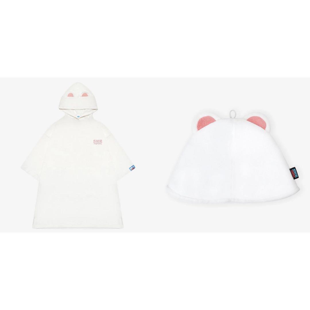 

[Б/У] пончо-шапка для сауны straykids от Jinillet Hyunjin