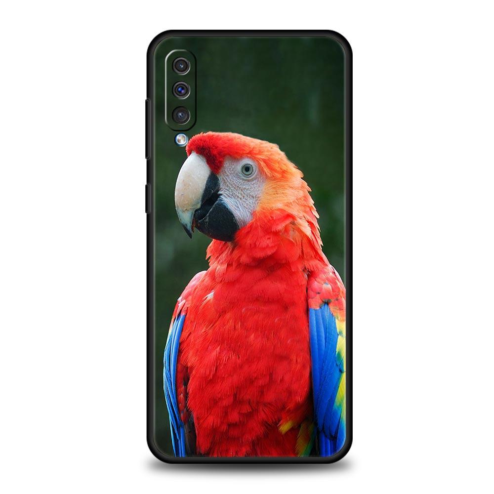 Parrot Bird Phone Case For Samsung Galaxy A56 A36 A26 A34 A17 A16 A06 A14 A12 A54 A72 A70 A30 A24 A22 A20e A52 A50 A40 A32 Cover