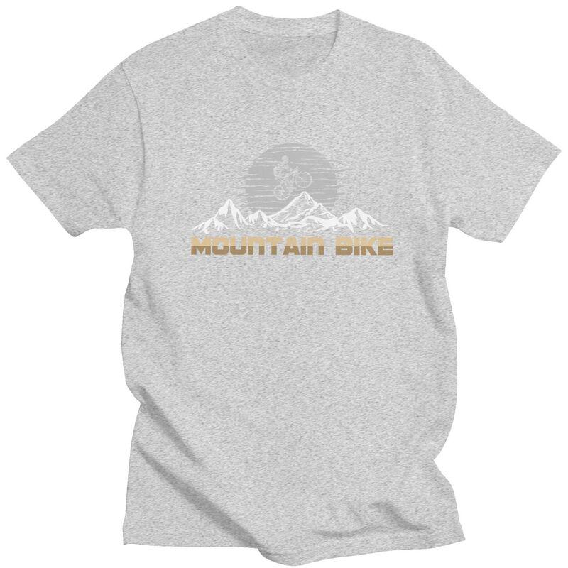 Custom Mountain Bike Tshirts for Men Short Sleeves Leisure T Shirt MTB Bicycle Cyclist Tshirts Loose Fit 100 Cotton Tees