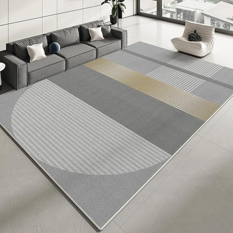 VIKAMA Modern Minimalist Living Room Carpet, Sofa Coffee Table Easy-to-Care Floor Mat, Bedroom Cloakroom Carpet, Home Decoration