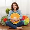 Relaxing 33cm 3D Fruit Seat Cushion Butt Relaxing Throw Pillows Funny Fruit Round Cushion Chair