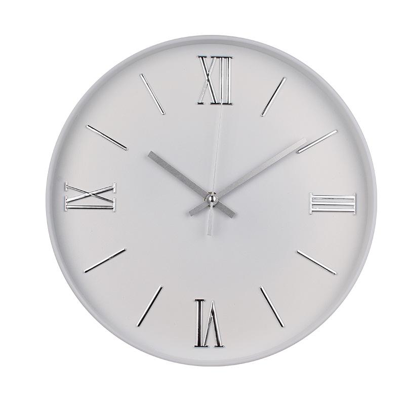 Modern Travel Time, Accurate Fonts, Clear and Simple Ancient Roman Numerals, Fashionable 12-inch Versatile Silent Quartz Clock