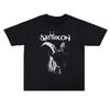 2025 Summer Black Metal Satyricon Rock Band Printed Loose Men's and Women's T-shirt High Quality Short Sleeve Tee