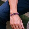 New Rope Bracelet Men Adjustable Double Layer Handmade Sliding Buckle Macrame Braslet Surfing Jewelry Pulseira Corda Masculina
