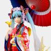 Hatsune Miku Cute Anime 30cm Figure Girl Floral Kimono Miku Model Desktop Ornament Collectible Statue Decor Surprise Toys Gift