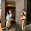 Grape Mother Studiolee Bag Head One Pedal Thermal Cotton Shoes Plush Half Slippers Women Wear Autumn and Winter