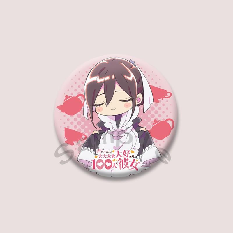 The 100 Girlfriends Who Really Love You Anime Brooches Cartoon Figure Nano Eiai Karane Inda Badges Bag Hat Clothes Button Pins