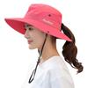 Muryobao Ponytail Sun UV Foldable Mesh Wide Brim Beach Fishing One Size Women's Hat, Protection, Hat,