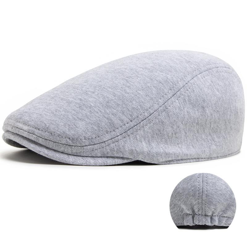 Men's Peaked Cap Vintage British Beret Women's Fashion Knitted Forward Hat