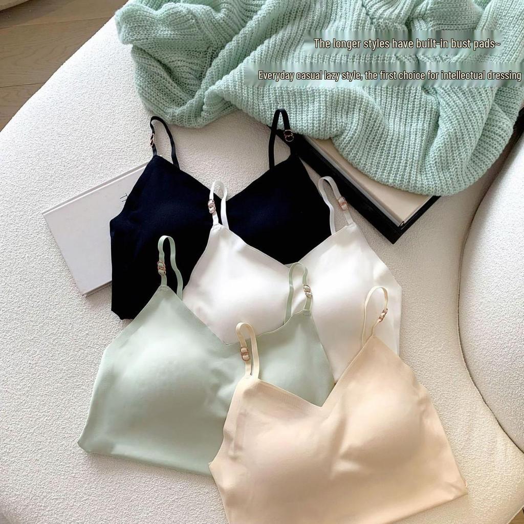 Kamizelka damska głęboko wycięta w kształcie litery V, upiększająca skórę - Wygodna, przyjazna dla skóry, bezszwowa kamizelka z wyjmowanymi wkładkami masującymi