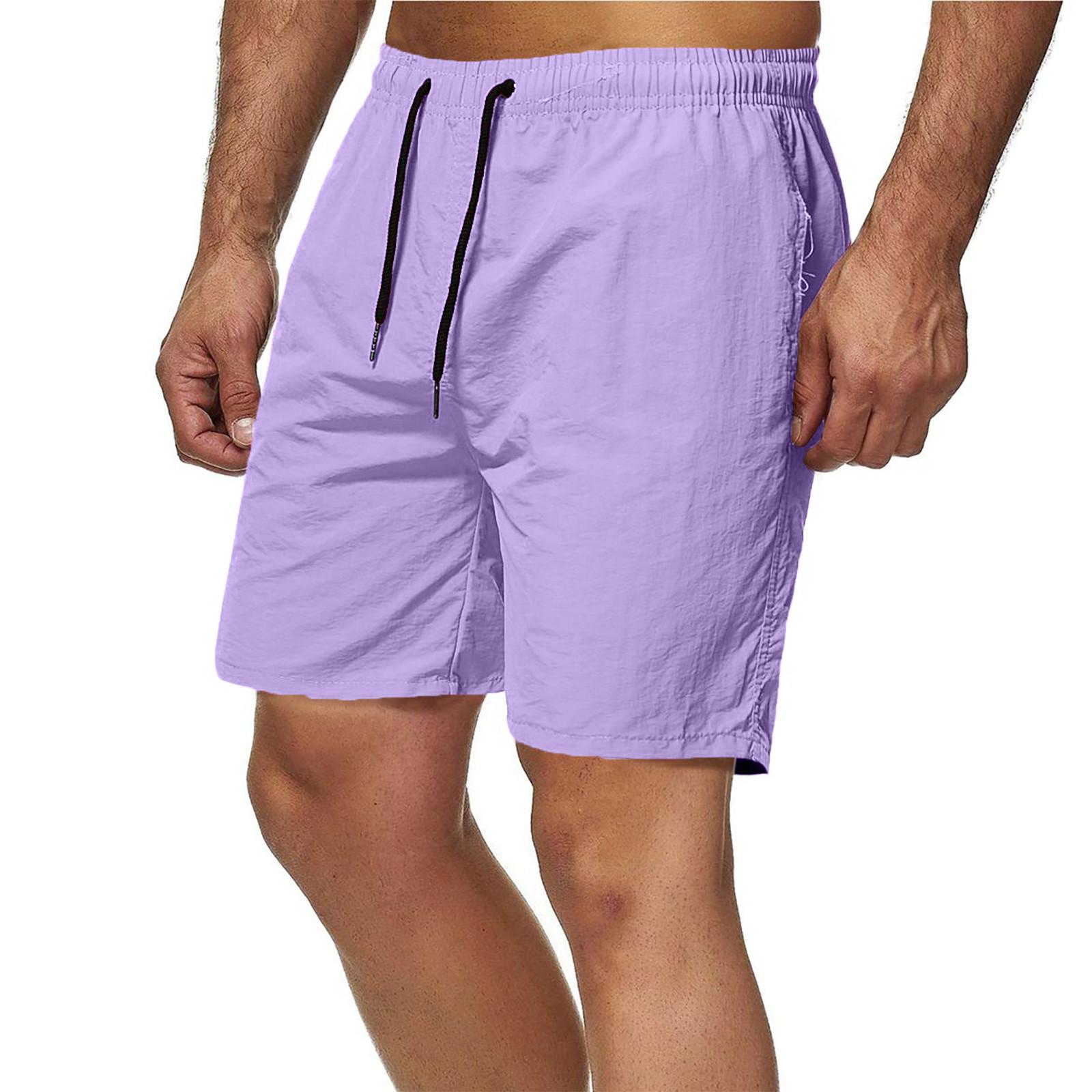 

Мужские шорты, повседневные классические летние пляжные шорты на шнурке с эластичной талией и карманами XXXL
