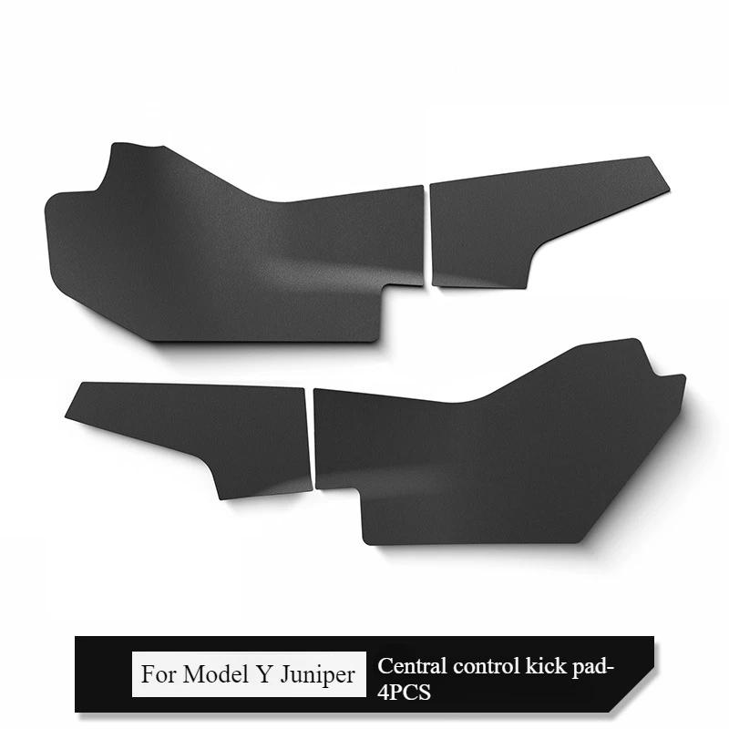 For Tesla Model Y Juniper 2025 Central Control Anti Kick Pads TPE Both Side Defense Kick Protective Pad Car Interior Accessories