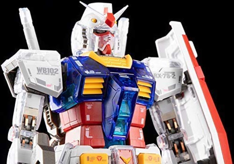 BANPRESTO Ichiban Kuji Collaboration Mobile Suit Gundam Gunpla B Prize MG1100 RX-78-2 Gundam Ver.3.0 Solid ClearReverse
