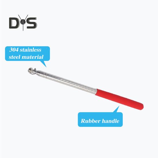 1,2/1,6 m Teleskop-Tourguide-Fahnenmast mit rutschfestem Griff, robuster, ausziehbarer Edelstahl-Fahnenmast für Lehrer, Zeigerbanner, Handfahnenmast