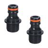 2Pcs Garden Hose Quick Connection Fittings Plastic Water Hose Connectors 1/2inch 3/4inch Sprays Nozzle Faucet Adapter